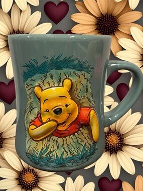 Disney Winnie the Pooh 3D Green Ceramic Mug
